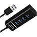 Hub Usb 3.0 A 4 Porte Con Indicatore Led E Cavo Da 1,5 M - Nero - Foto miniatura 2