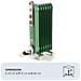 Linea Vintage 8250 Radiatore a olio Vintage, 7 elementi riscaldanti, 1500W, 3 livelli di potenza, Maniglia e ruote per facile trasporto, Verde - Foto miniatura 2