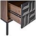 Comodino 1 Cassetto Caraquet Marrone Scuro - Foto miniatura 6