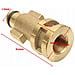 Adattatore Baionetta 1/4""f Per Idropulitrice Compatibile Con Bosch Aquatak - Ottone Resistente, 160 Bar, 60°c, Accessori Alta Pressione - Foto miniatura 3