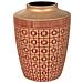 Vaso In Poliresina Rosso 18x18x24h Cm - Foto miniatura 1