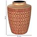 Vaso In Poliresina Rosso 18x18x24h Cm - Foto miniatura 4