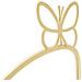 Comodino Mensola Da Parete Butterfly Con Specchio Dorato — Coppia 41,5x18x21 Cm - Foto miniatura 4