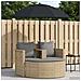 Divano da giardino 8 pcs Beige e Grigio Chiaro polyrattan - Foto miniatura 2