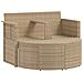 Divano da giardino 8 pcs Beige e Grigio Chiaro polyrattan - Foto miniatura 3