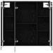 Mobiletto per specchio da bagno Rovere Nero 73.5 x 15.5 x 70 cm - Foto miniatura 7