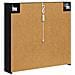 Mobiletto per specchio da bagno Rovere Nero 73.5 x 15.5 x 70 cm - Foto miniatura 9