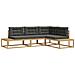 Set di divani da esterno Bianco 277,5 x 198,5 x 73 cm - Foto miniatura 1