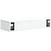 Tavolino da Parete Laterale Bianco 87,5 x 34,5 x 17 cm - Foto miniatura 6