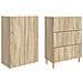 Set di armadi 2 pcs Rovere Sonoma 66 x 34,5 x 90 cm - Foto miniatura 3