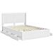 Struttura del letto con stoccaggio e testata Bianco - Foto miniatura 10