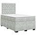Letto box spring con materasso Grigio Chiaro 120 x 190 cm - Foto miniatura 1