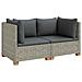 2 pz Set Lounge in Rattan con Cuscini GENDT Rattan naturale - Foto miniatura 1