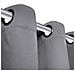 2 Pz Tende Oscuranti Con Occhielli In Metallo 135x175 Cm Grigie - Foto miniatura 4
