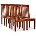 Sedie Da Pranzo Moderne 6 Pz Massello Con Finitura Sheesham - Foto miniatura 1