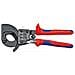KNIPEX 95 31 250 Cesoia una cremagliera (Sistema a cricchetto) Rivesti in materiale bicomponente 250 millimetri - Foto miniatura 1