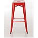 Set 2 Sgabelli Bar Joshua in Metallo I Coppia Sgabelli Industriali Scandinavian Senza Schienale Impilabili I 2 Sgabelli da Bancone H 77 cm Rosso - Foto miniatura 1