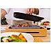 Grill Elettrico con Coperchio Potenza 1200 Watt Termostato Piastra 30 x 20 cm Base in Bambù - Foto miniatura 3