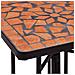 Tavolino Di Servizio Con Mosaico Terracotta In Ceramica - Foto miniatura 4
