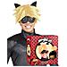 Cofanetto Parrucca E Maschera Chat Noir Adulto - Foto miniatura 1