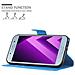 Custodia Compatibile Con Samsung Galaxy A3 2017 In Pastello Blu - Coperchio Protettiva Con Chiusura Magnetica, Funzione Stand E Tasca Per Le Carte - Foto miniatura 5