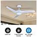 Ventilatore Da Soffitto 35w Dc-motor Con Lampada Led 15w 3in1 Color Change E Telecomando - Sku 7919 - VT-6055-3  - Foto miniatura 2