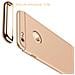 Guscio Sottile Ultra 3 In 1 Pc Duro Di Iphone Black Gold 7/8 - Foto miniatura 3