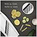 Tagliaverdure Wave-Waffle PowerLine - Tagliapasta Wave senza taglierina Tagliaverdure Tagliaverdure Tagliaverdure | bianco - Foto miniatura 3