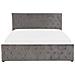 Letto Singolo Velluto Grigio 140 X 200 Cm Amiens - Foto miniatura 12