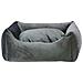 Divanetto Con Cuscino In Velluto Completamente Sfoderabile Cuccia Letto Per Cani Gatti Made In Italy (grigio-s-55x45x18 Cm)  - Foto miniatura 1
