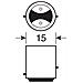 7528 P21/5W 21W BAY15d 440lm lampadina per auto - Foto miniatura 6