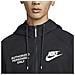 Felpa Da Uomo Con Cappuccio E Zip Sportswear Nera Taglia S Cod Dm6548-010 - Foto miniatura 3