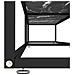 Mobile Porta Tv Marmo Nero 220x40x40,5 Cm In Vetro Temperato - Foto miniatura 6