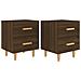 Comodini 2 Pz In Rovere Marrone 40x35x47,5 Cm - Foto miniatura 1