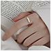 Anello Antistress Regolabile Con Perline Girevoli Silver S - Foto miniatura 4