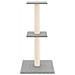 Albero Per Gatti Con Tiragraffi In Sisal Grigio Chiaro 73 Cm - Foto miniatura 2