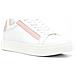 Cupsole Lace Up Trainers Sneakers Pelle Scarpe Donna Bianco Eu 36, Hw0hw01353 0lb - Foto miniatura 1