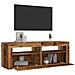 Mobile Porta TV con LED Legno Antico 120x35x40 cm Multistrato - Foto miniatura 9