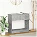 Tavolo Consolle con Cassetti Grigio Cemento 85,5x38,5x74,5 cm - Foto miniatura 1