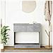 Tavolo Consolle con Cassetti Grigio Cemento 85,5x38,5x74,5 cm - Foto miniatura 8