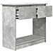 Tavolo Consolle con Cassetti Grigio Cemento 85,5x38,5x74,5 cm - Foto miniatura 9