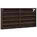 Armadietto Vetrina Rovere Marrone 100x8,5x50 Legno Multistrato - Foto miniatura 1