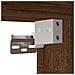 Armadietto Vetrina Rovere Marrone 100x8,5x50 Legno Multistrato - Foto miniatura 4