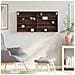 Armadietto Vetrina Rovere Marrone 100x8,5x50 Legno Multistrato - Foto miniatura 6