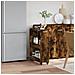 Mobile Con Ruote Rovere Fumo 60x22x79 Cm In Legno Multistrato - Foto miniatura 3