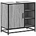 Mobile Lavabo Bagno Grigio Sonoma 65x33x60 Cm Legno Multistrato - Foto miniatura 2