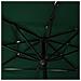Lusso Casadino -  Ombrellone A 3 Livelli Con Palo In Alluminio Verde 2,5x2,5 M - Foto miniatura 5