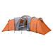Tenda da Campeggio a Cupola 12 Persone Grigio e Arancione - Foto miniatura 3