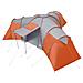 Tenda da Campeggio a Cupola 12 Persone Grigio e Arancione - Foto miniatura 8