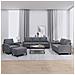 Set di Divani 4 pz con Cuscini Grigio Scuro in Velluto - Foto miniatura 2